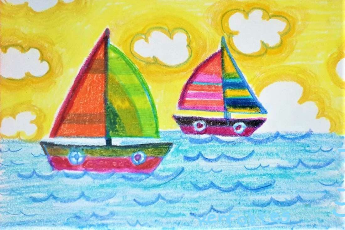 kenfortes-SAIL-BOATS-children-online-arts-classes - KenFortes fine Arts ...