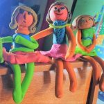 CHATTERING GIRLS- Children Clay Modelling Art (3) kenfortes art academy online painting