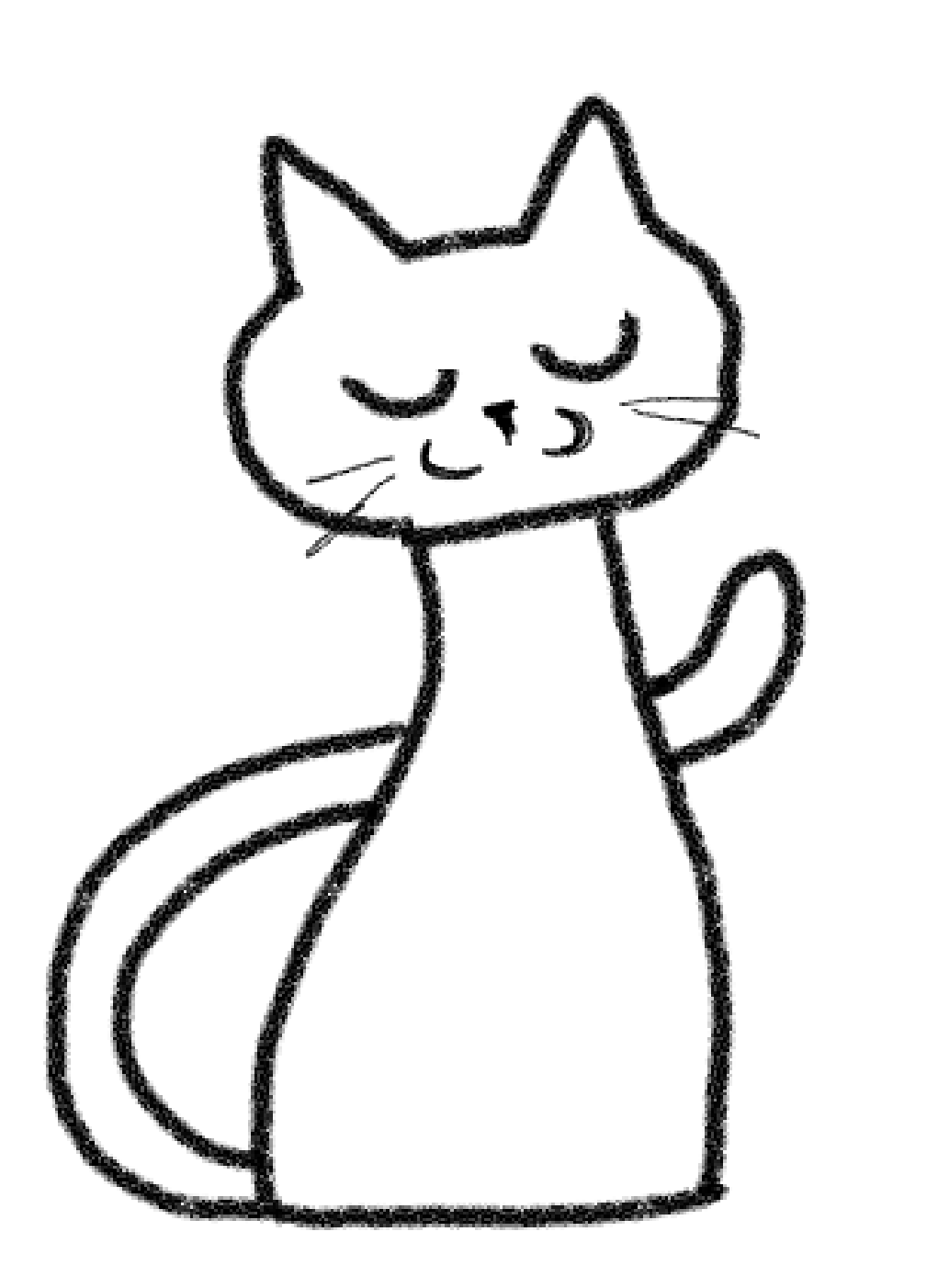 Cute cat drawing | Simple cat drawing, Animal line drawings, Cat drawing-saigonsouth.com.vn